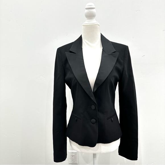 Whistles Black Fitted Wool Blend Blazer. - Picture 1 of 8